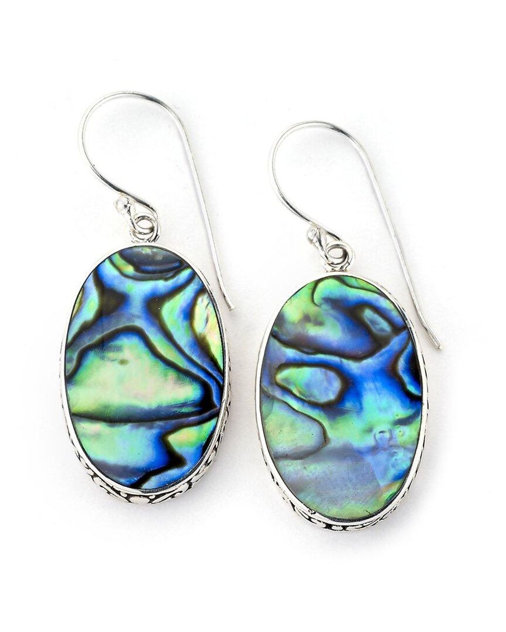 Samuel B. Blue Abalone Balinese Drop Earrings