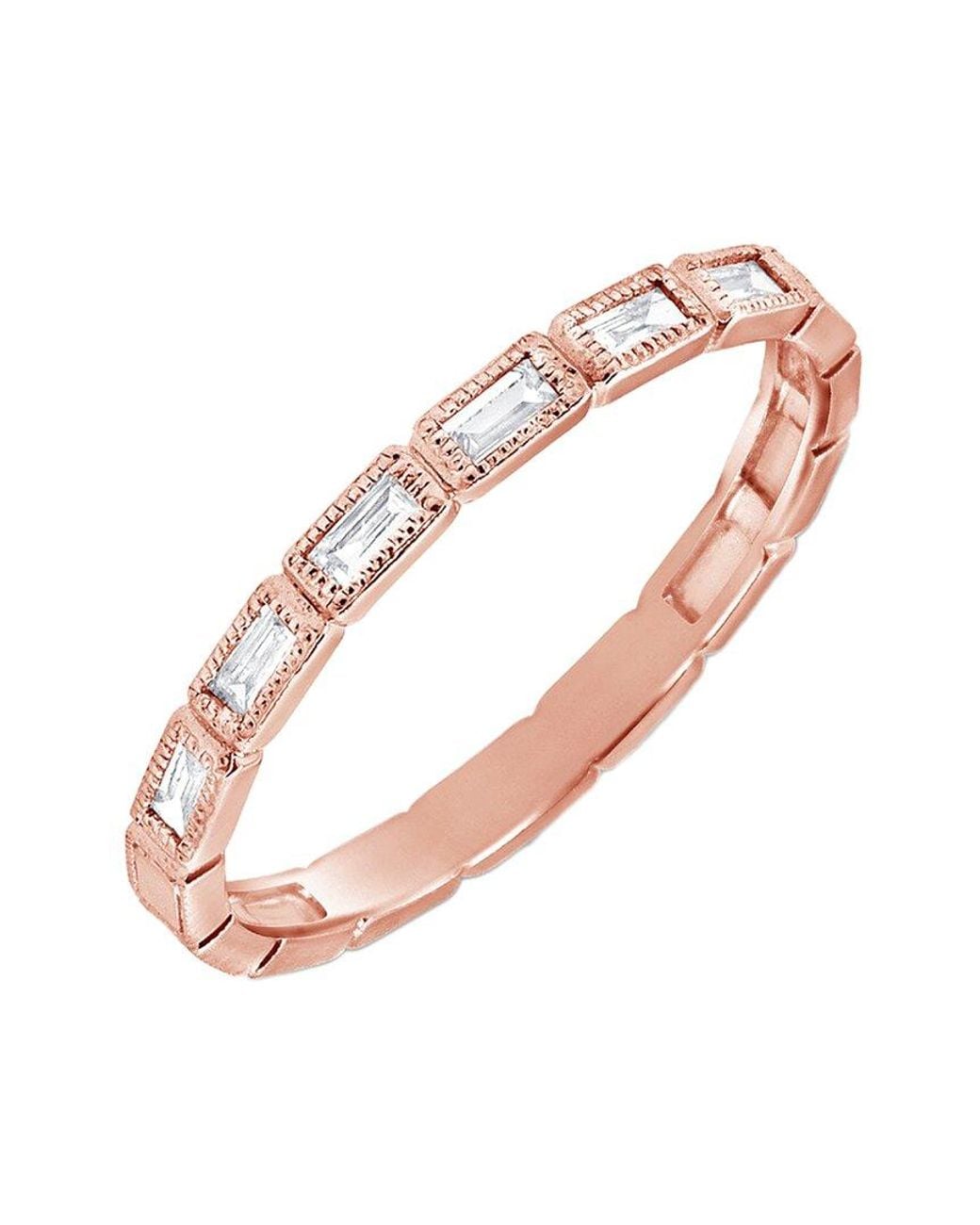 Sabrina Designs Pink 14k Rose Gold 0.22 Ct. Tw. Diamond Ring