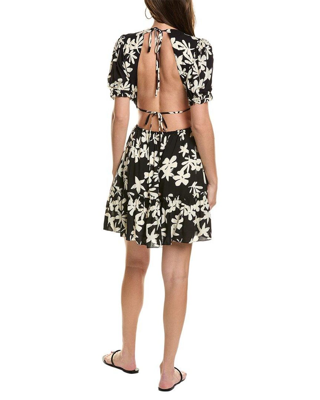 Lemlem Black Open Back Dress