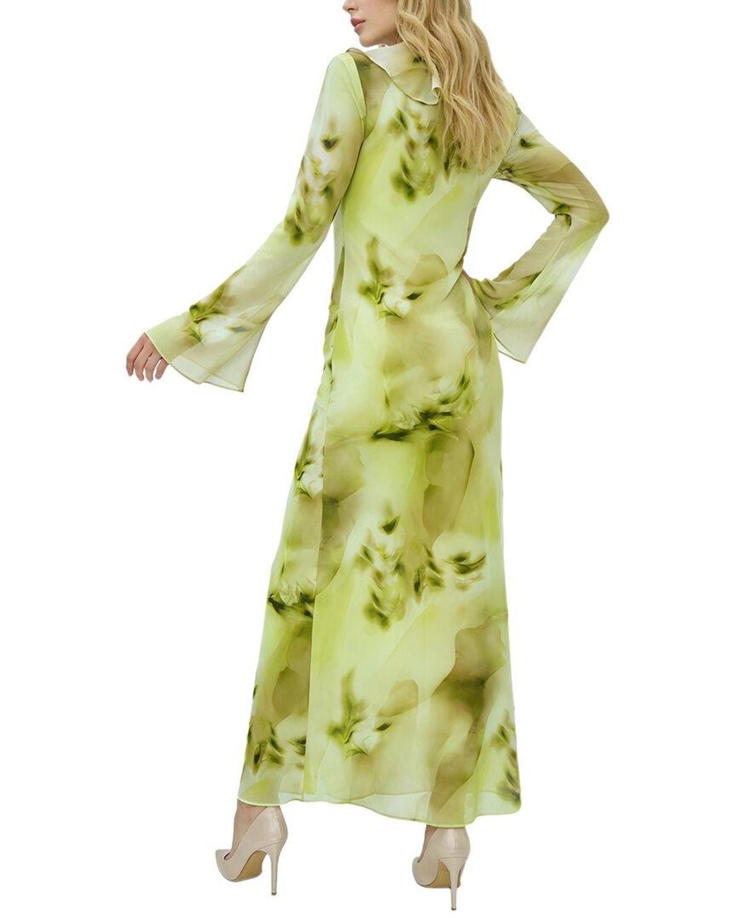 BURRYCO Green Long Sleeve Maxi Dress