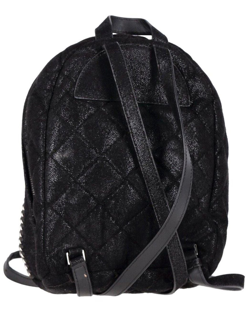Stella McCartney Black Faux Leather Falabella Backpack (authentic Pre-loved)