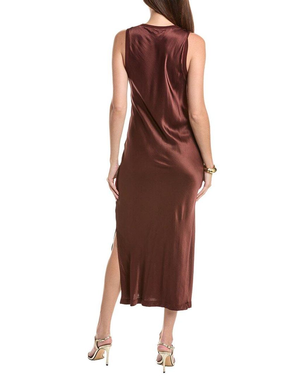 Michael Stars Brown Randi Midi Dress