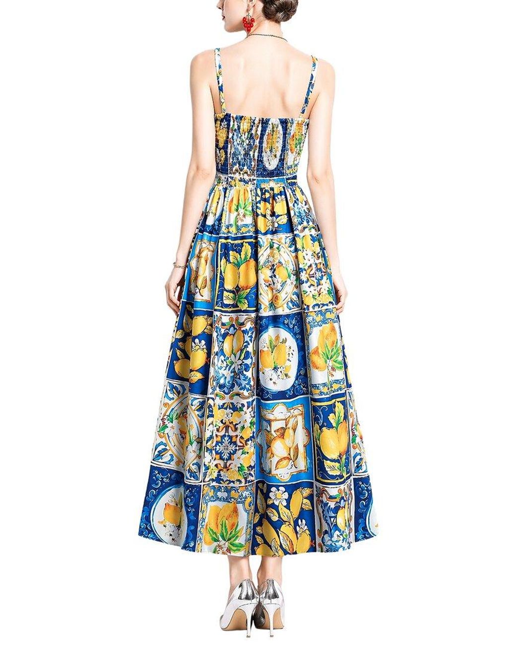 Nia Blue Midi Dress