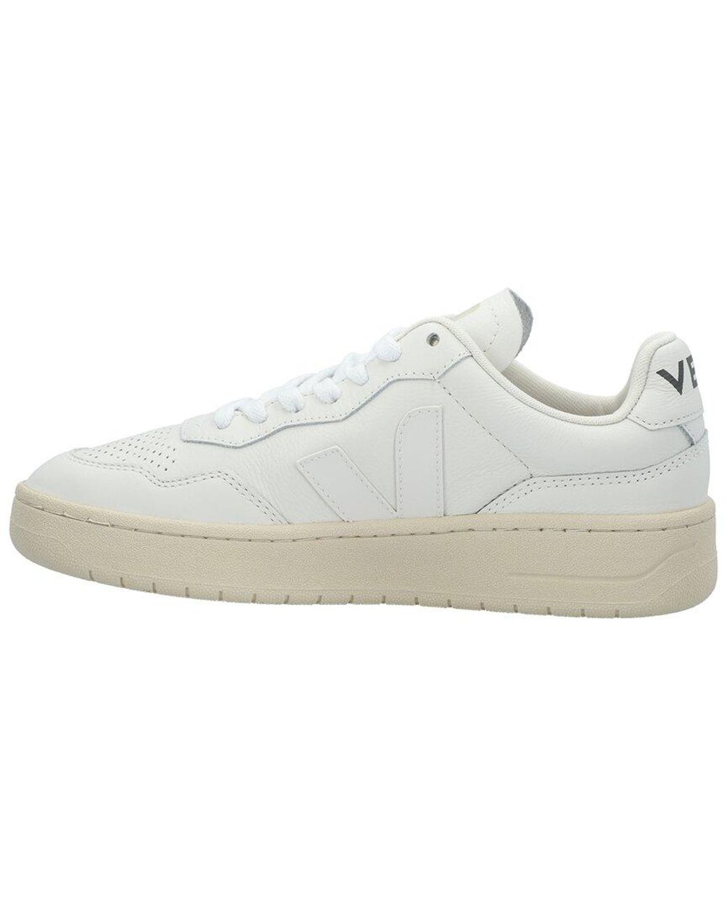 Veja White V-90 Leather Sneaker