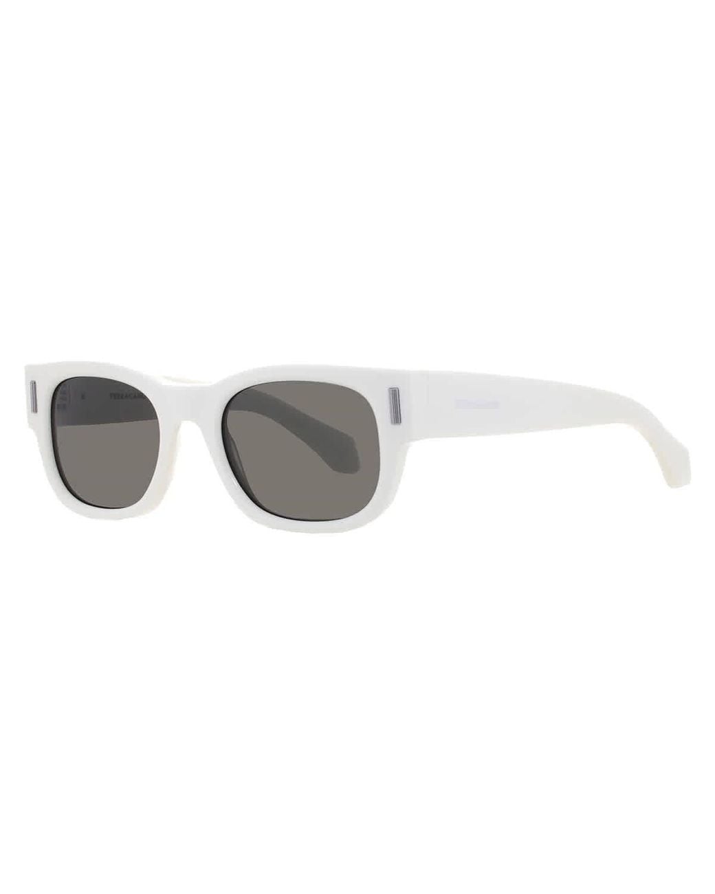 Ferragamo White Classic Logo 51Mm Sunglasses for men