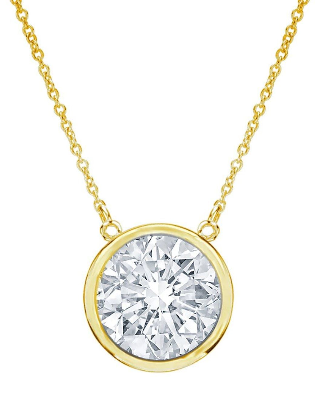 Diana M Blue Fine Jewelry 14k 1.30 Ct. Tw. Diamond Solitaire Pendant Necklace