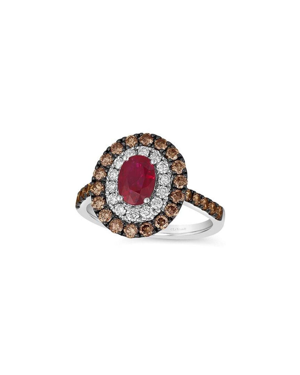 Le Vian Pink Le Vian 14K 0.72 Ct. Tw. Diamond & Ruby Eternity Ring