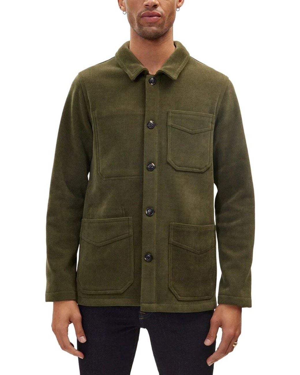 Ron Tomson Green Chore Coat for men