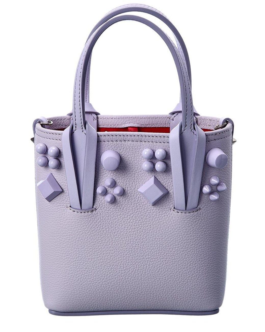 Christian Louboutin Purple Cabata N/s Mini Leather Tote
