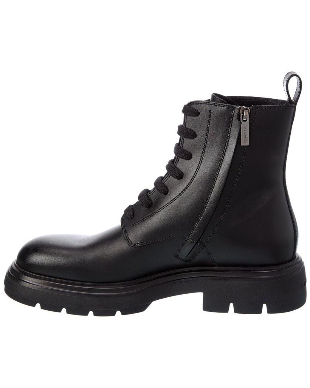 Ferragamo Black Dionne Leather Boot