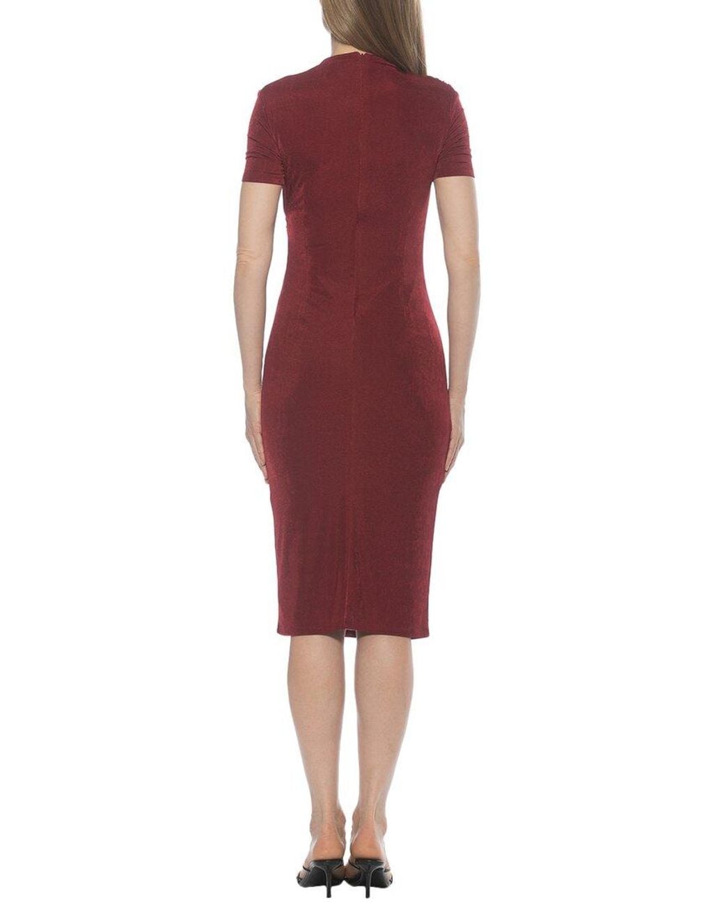 Alexia Admor Red Santal Fit & Flare Dress