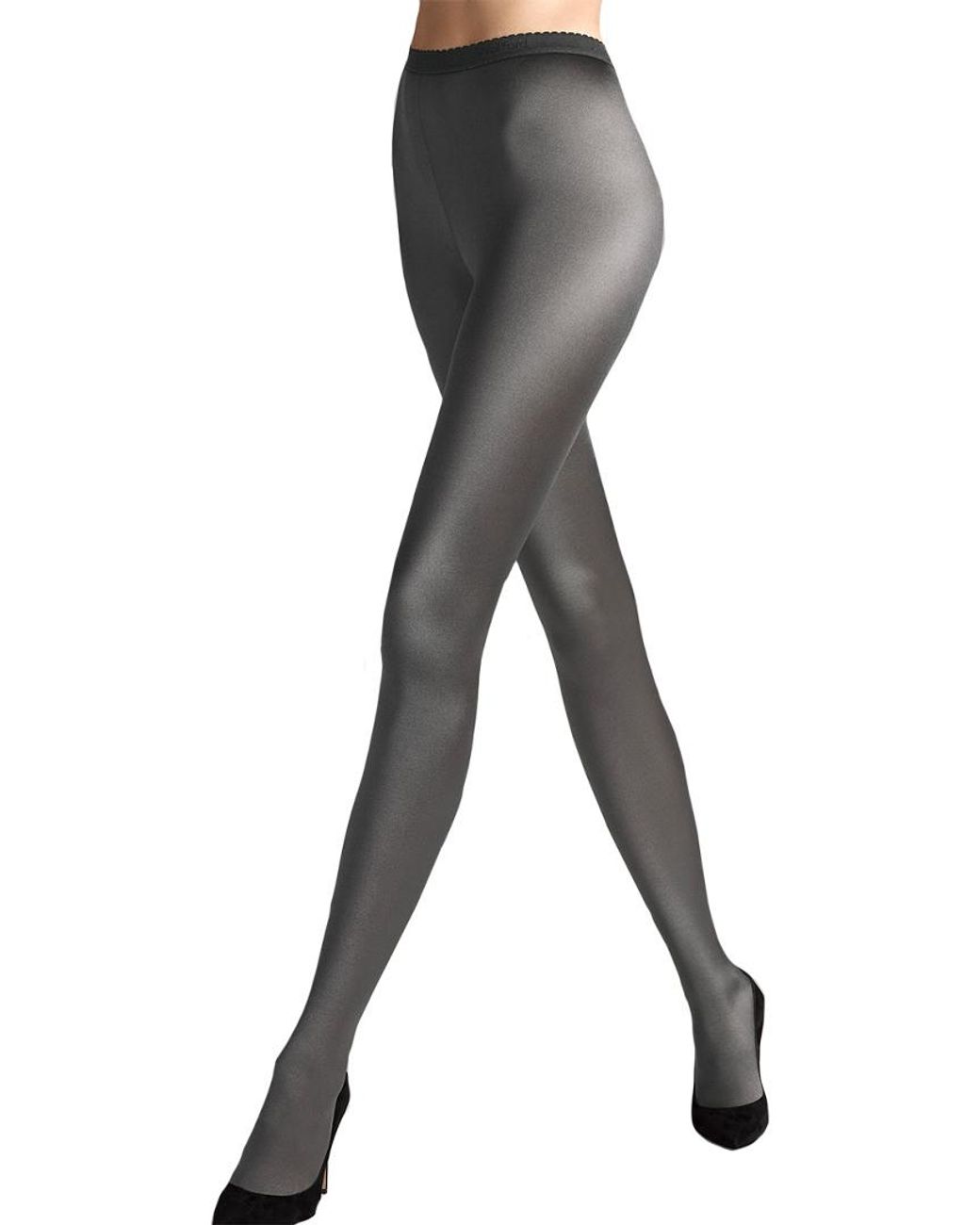 Wolford Satin De Luxe Tights in Gray