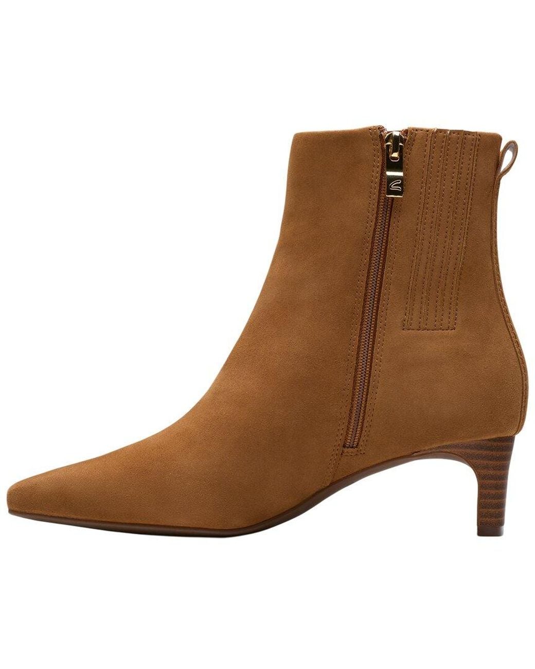 Clarks Brown Edina Up Suede Boot