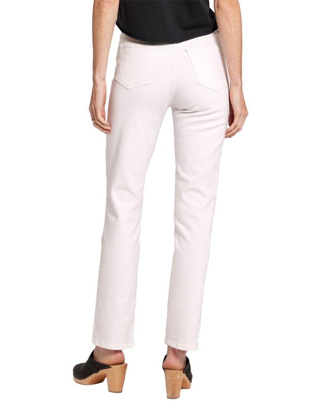 Current/Elliott White The Soulmate Blanc Straight Leg Jean