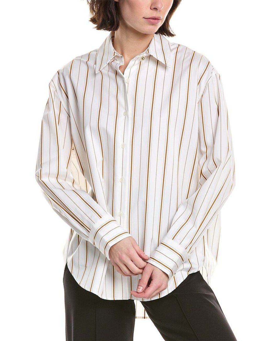 Rag & Bone White Jessica Stripe Shirt