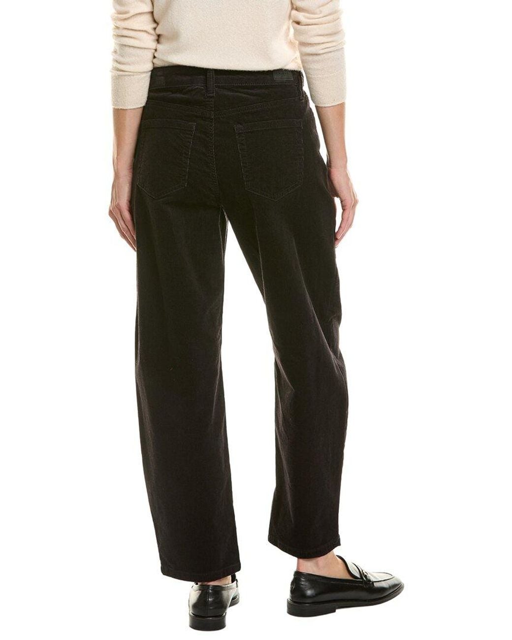 Jones New York Black Lexington Barrel Leg Classic Corduroy Pant