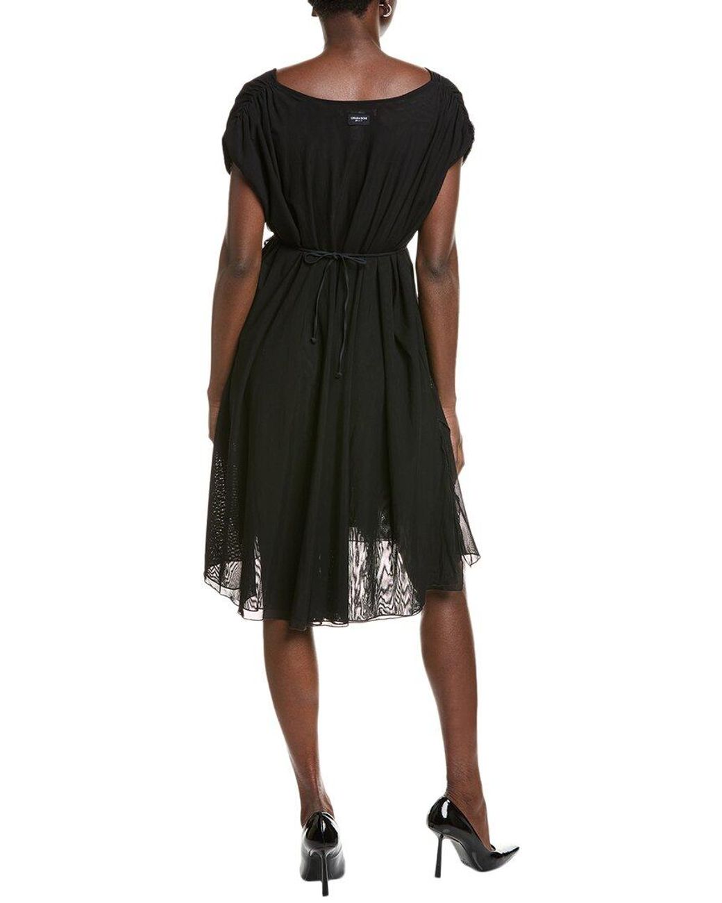 La Petite Robe Di Chiara Boni Black Mindy Mesh Mini Dress