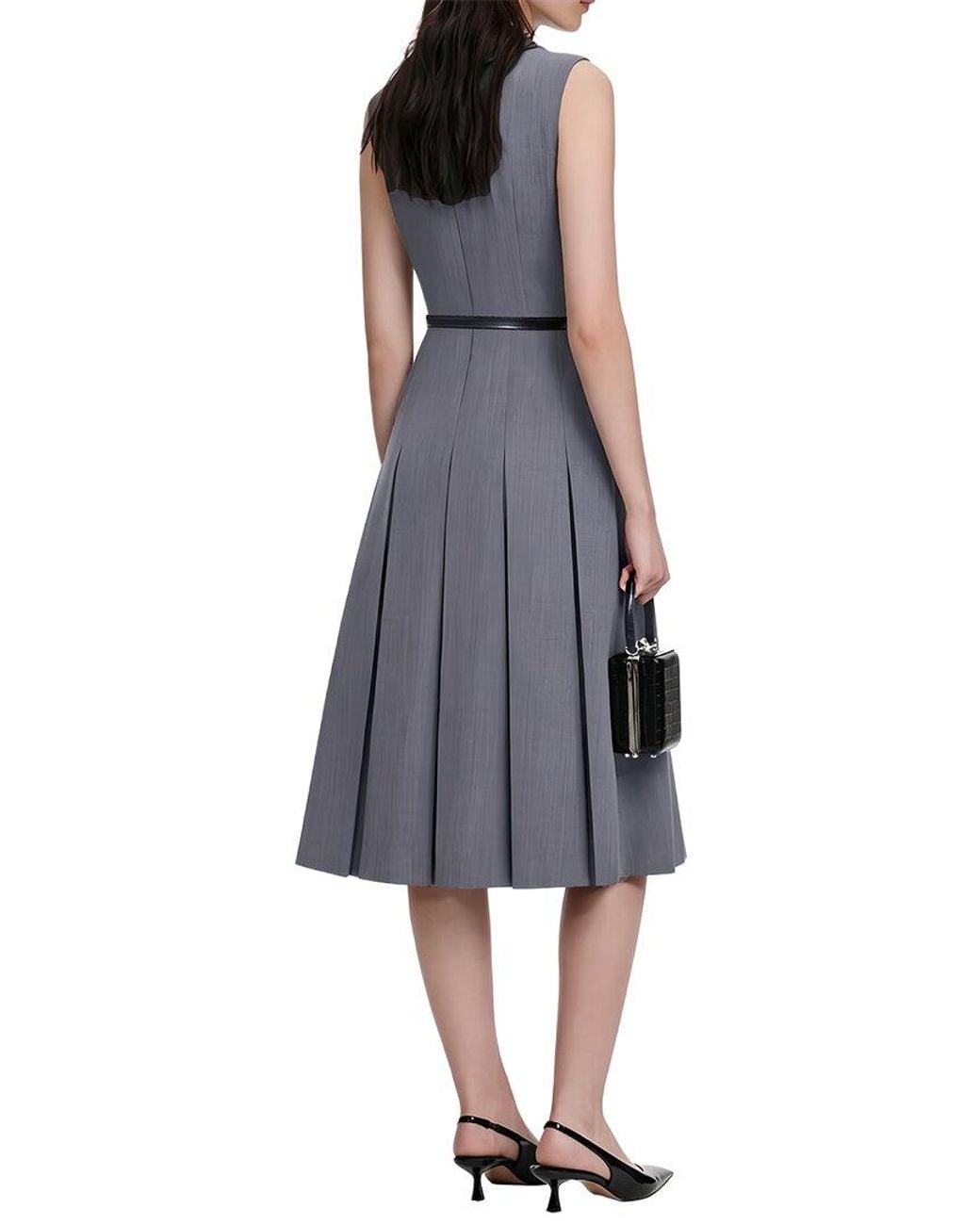 Linda Charm Blue Midi Dress