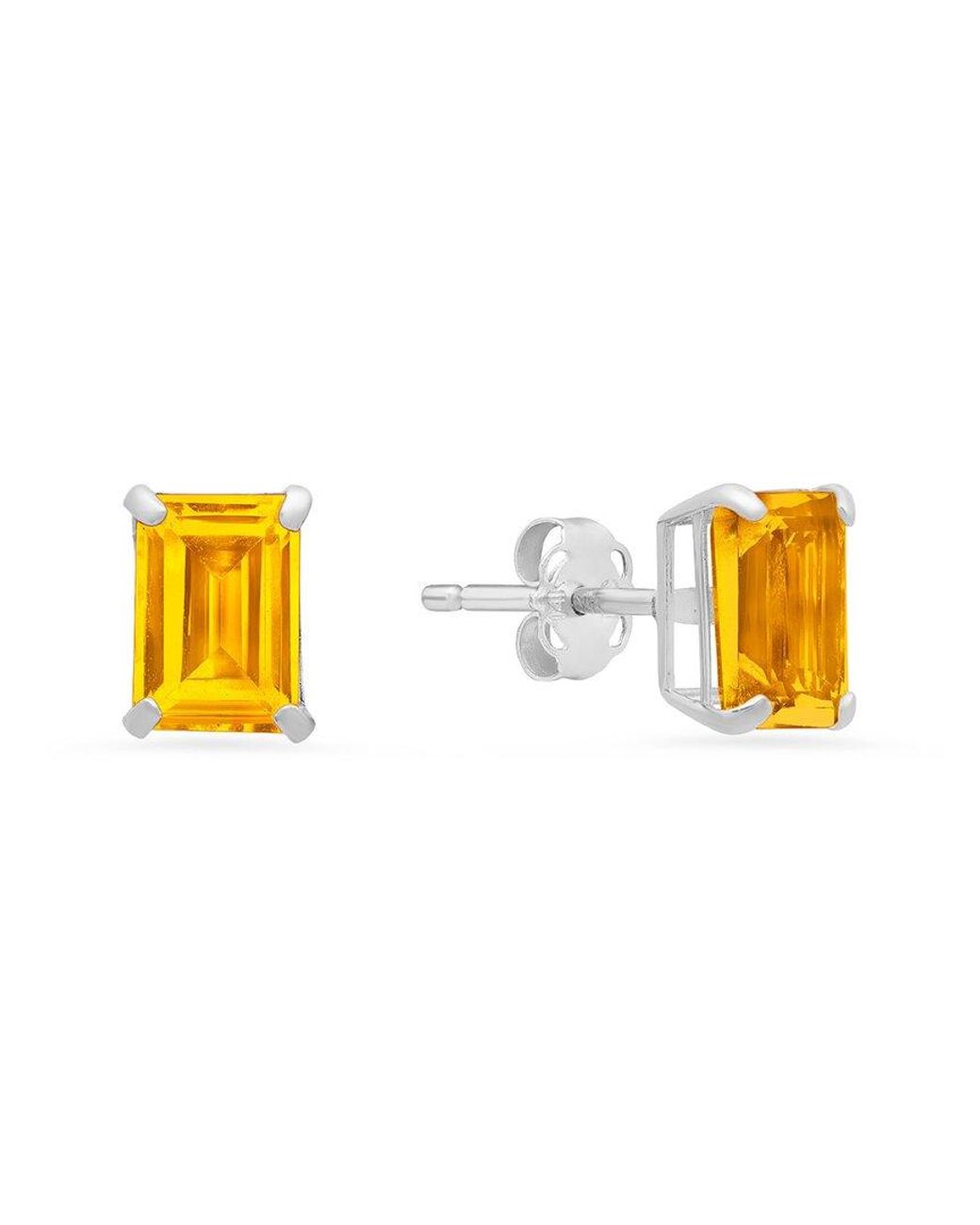 MaxColor Yellow 14k 1.50 Ct. Tw. Citrine Studs