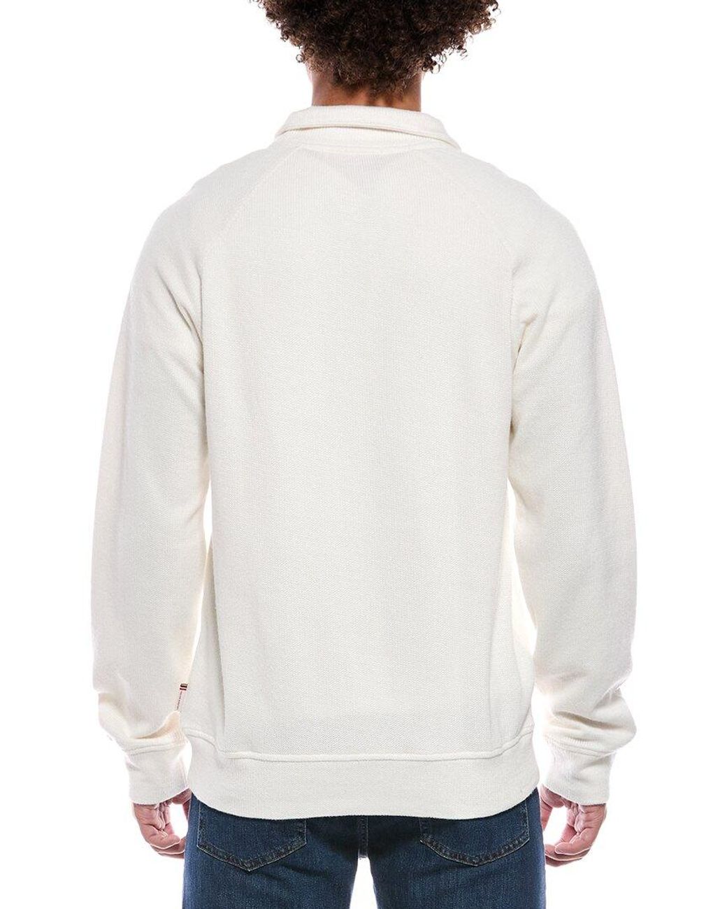 Orlebar Brown White Haroun Wool-blend Mock Neck Sweater for men