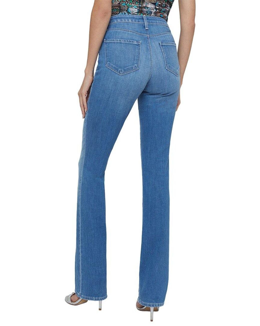 L'Agence Selma High-Rise Sleek Baby Bootcut Jean in Blue | Lyst