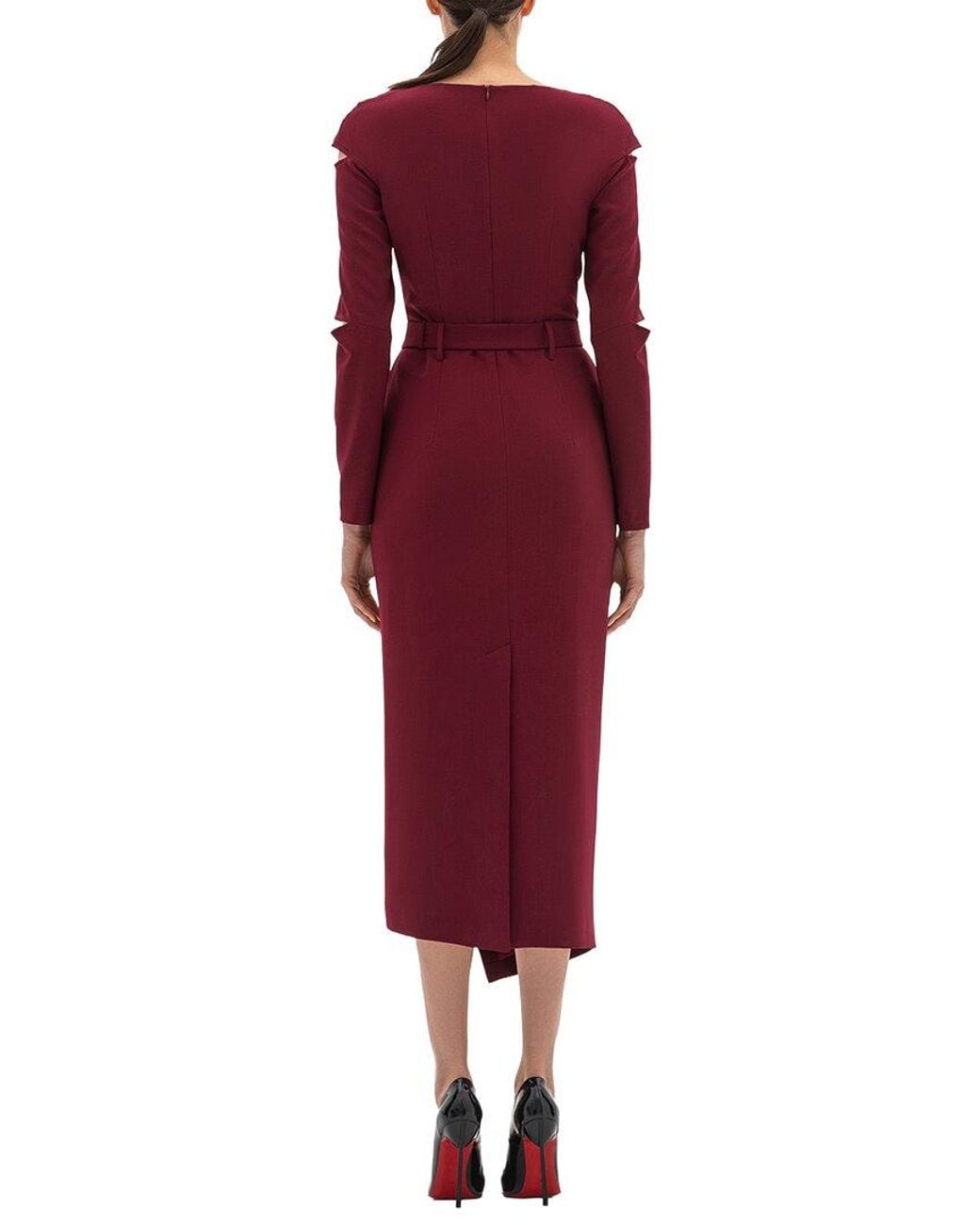 BGL Red Midi Dress