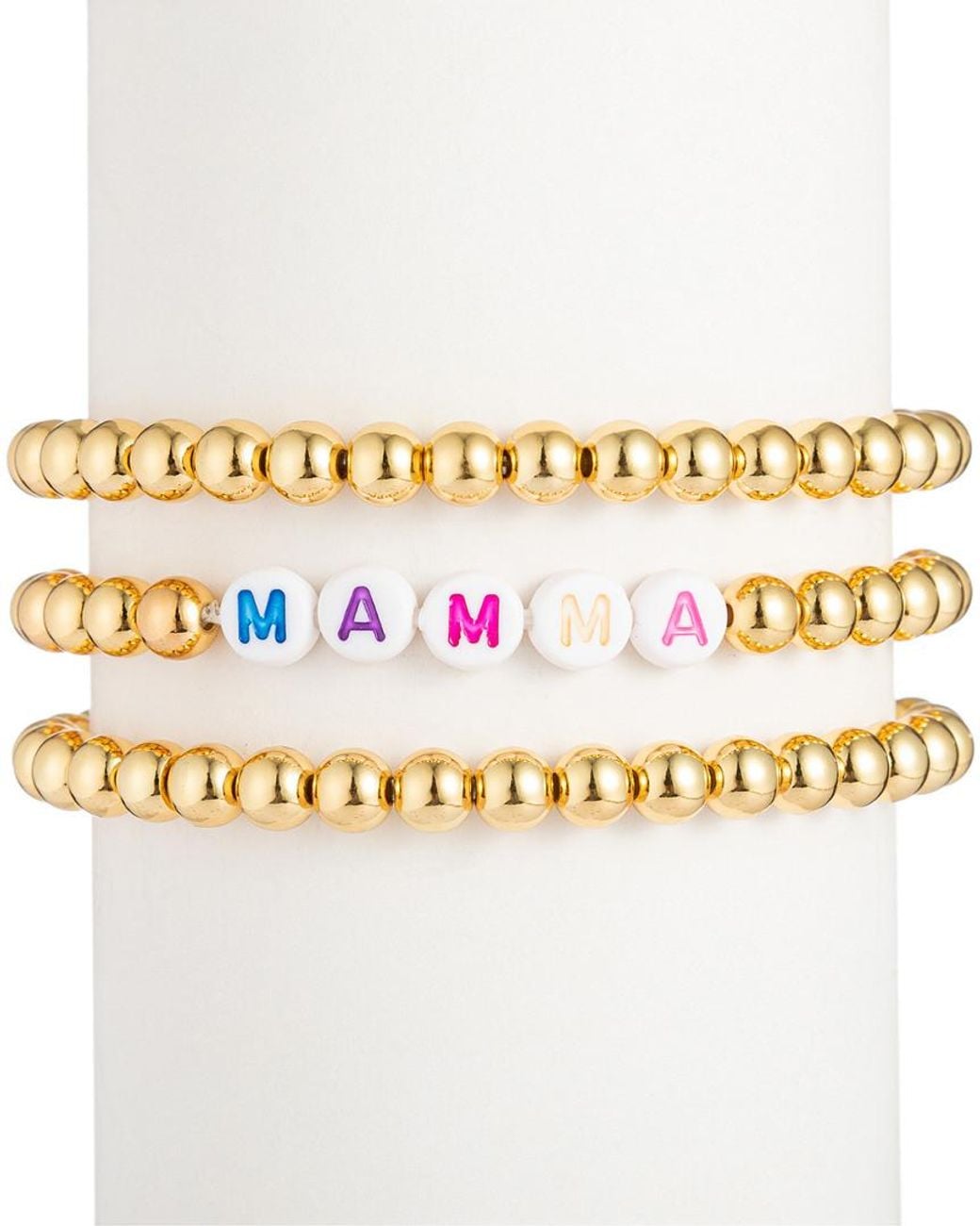 Eye Candy LA Metallic Titanium Mamma Bracelet