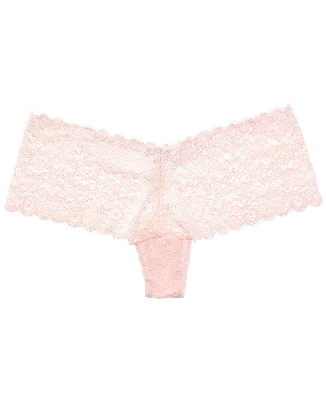 Hanro Pink Lace Boyleg Panty