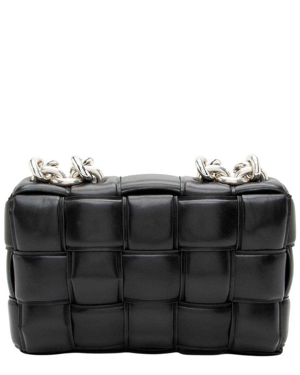 Bottega Veneta Black Cassette Chain Maxi Shoulder Bag (authentic Pre-loved)