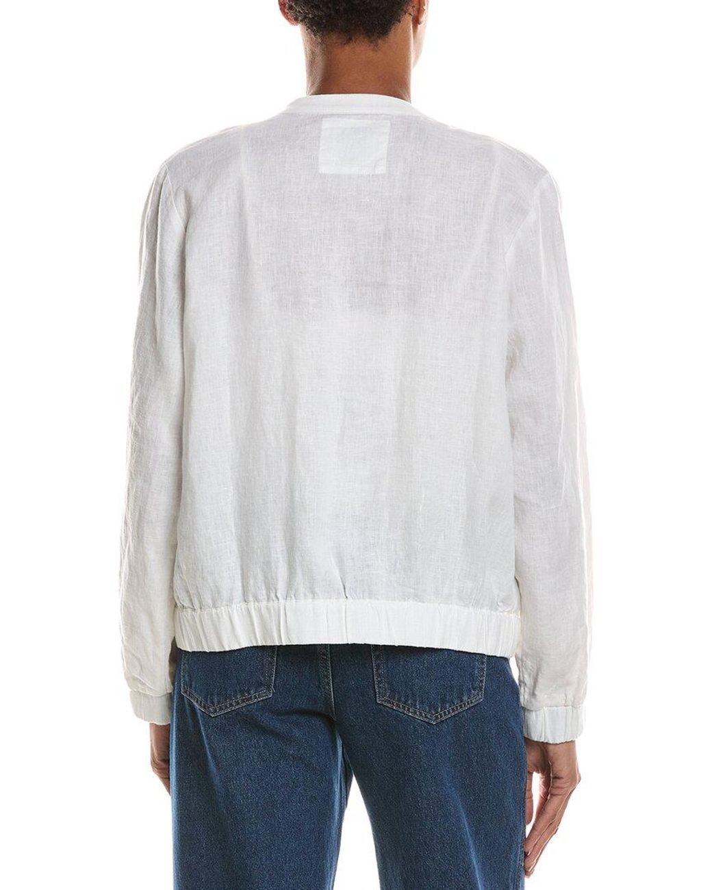 Tommy Bahama White Two Palms Linen Bomber