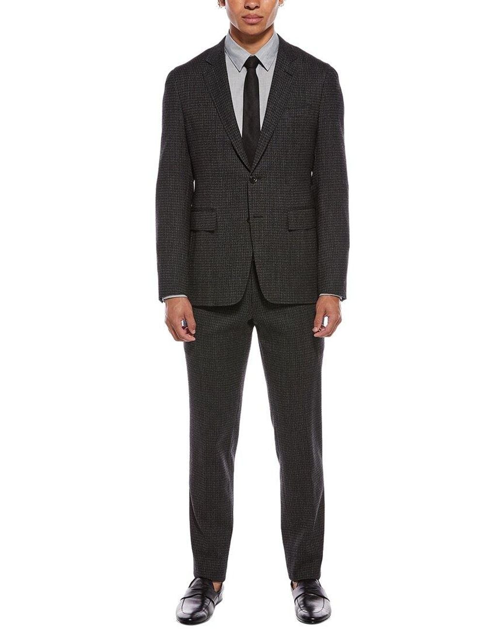 Canali Black 2Pc Wool-Blend Suit for men