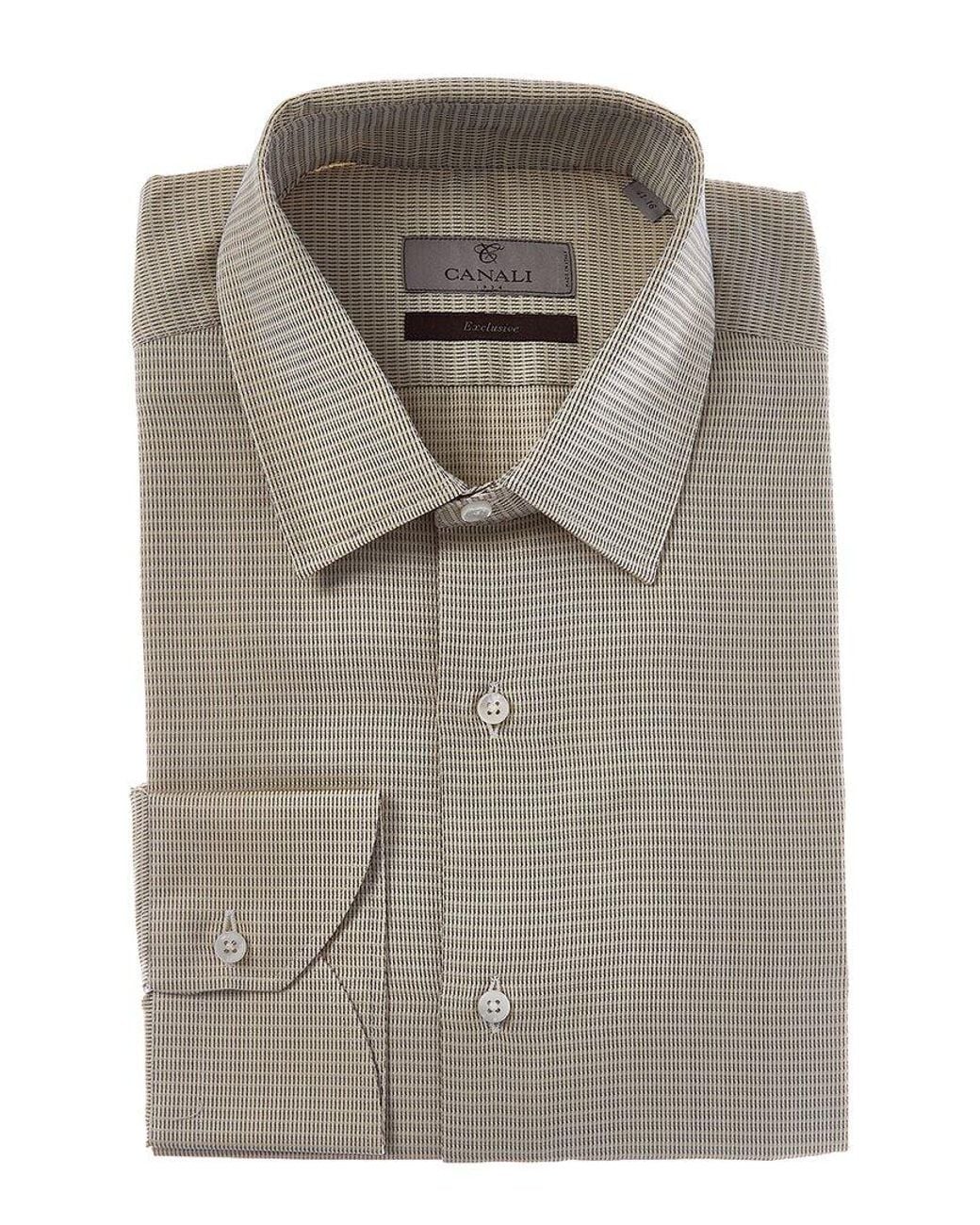 Canali Gray Dress Shirt for men