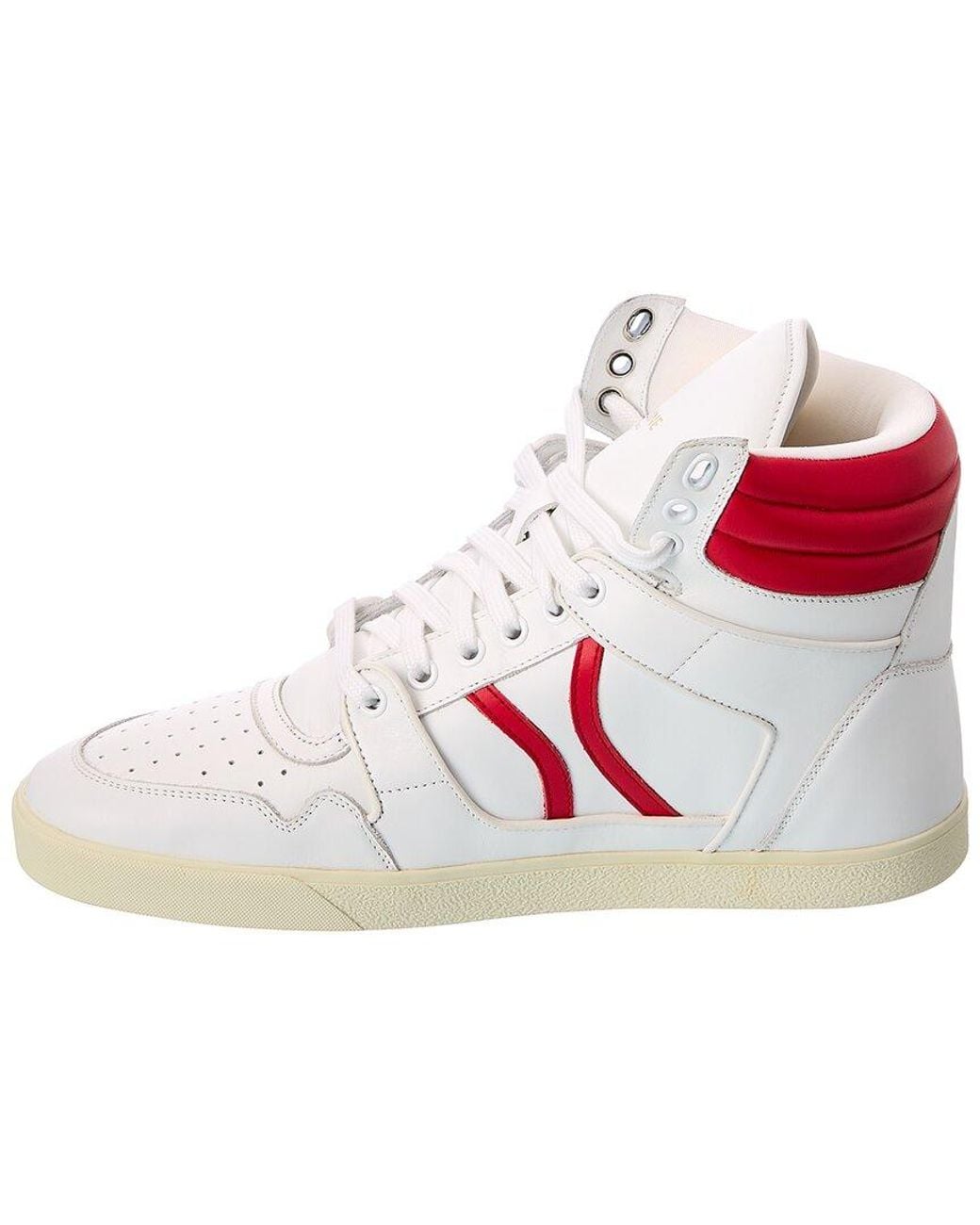 Céline White Mid Leather Sneaker for men