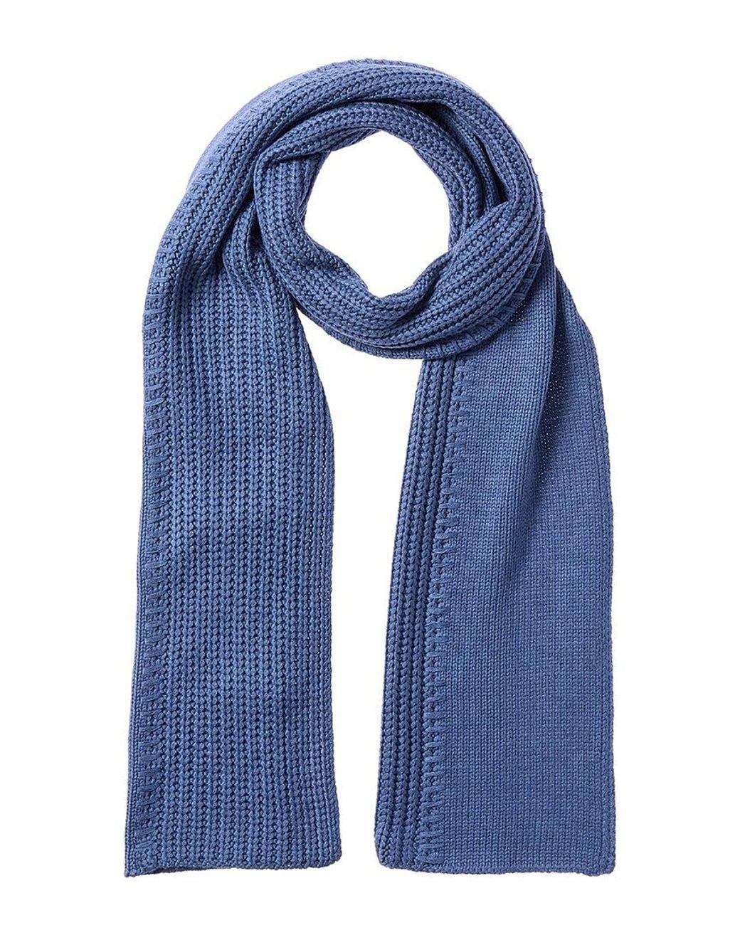 Rag & Bone Blue Ryan Wool-Blend Scarf