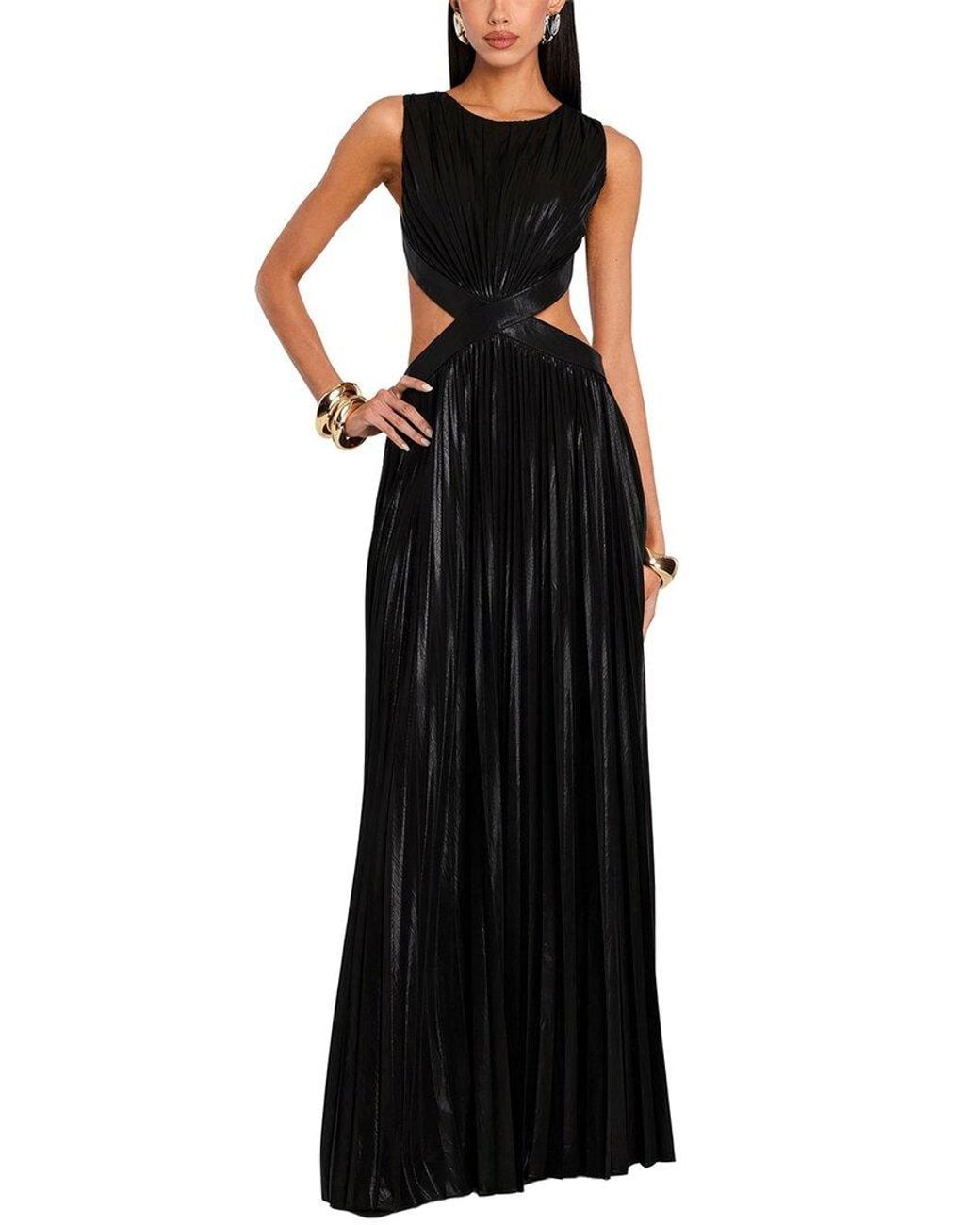 Dilireba Black Embellished Maxi Dress