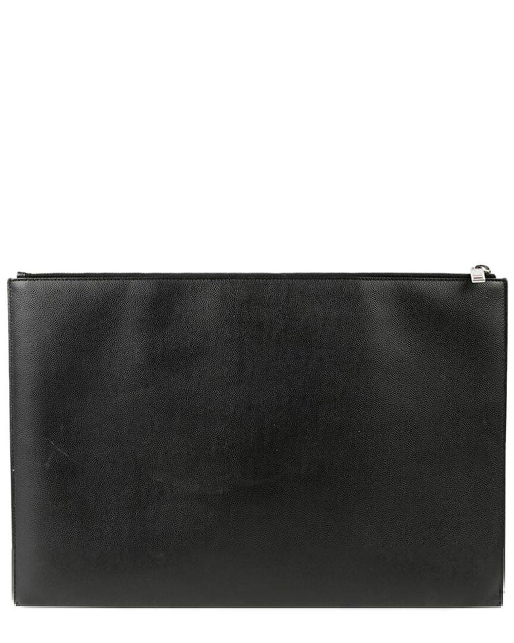 Saint Laurent Black Large Clutch Bag (Authentic Pre-Loved)
