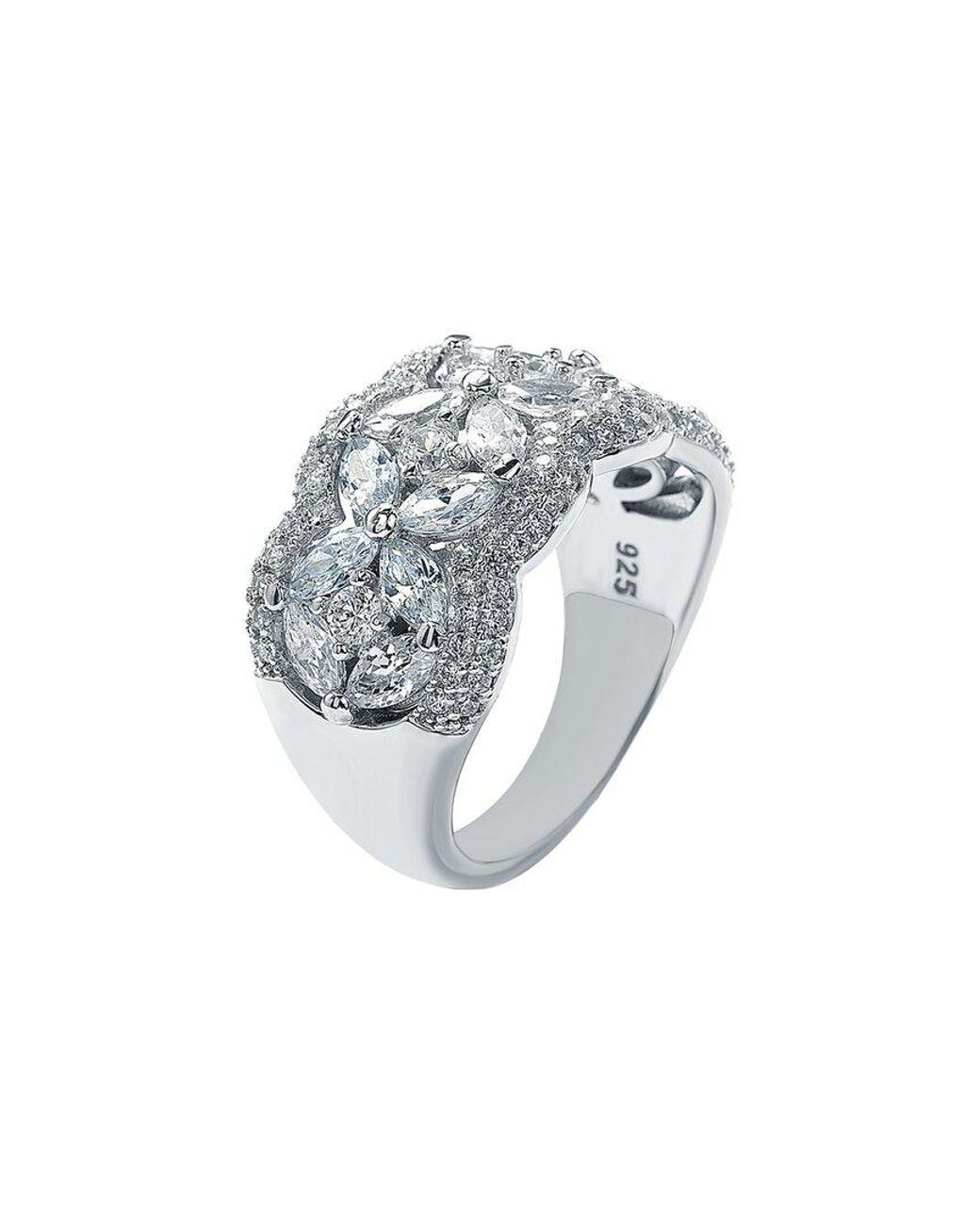 Suzy Levian CZ Jewelry Multicolor Suzy Levian Silver Cz Ring