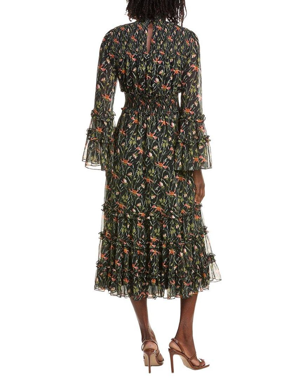 Cinq À Sept Green Windswept Meadow Kinsley Maxi Dress