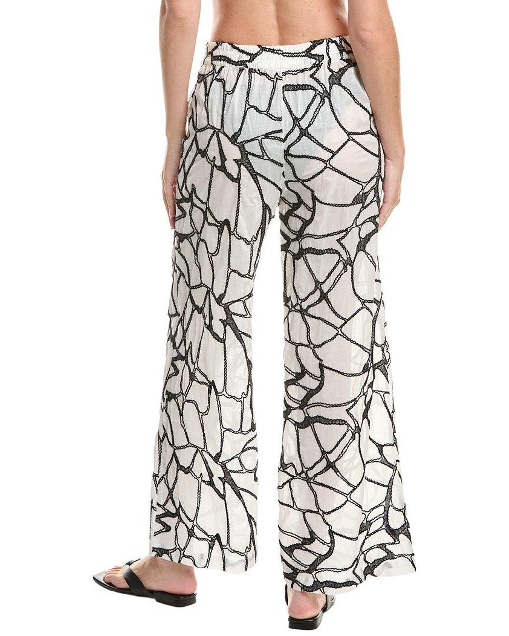 Natori Blue Butterfly Embroidery Pant