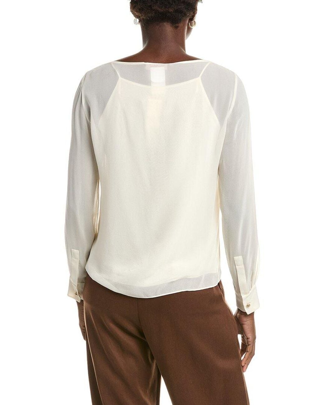 Max Mara White Studio Demien Silk Shirt