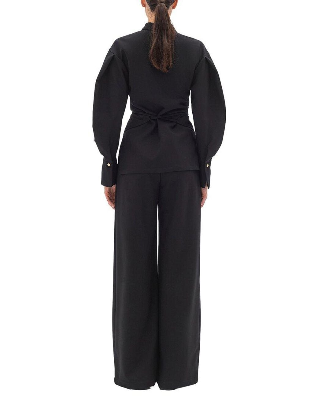 BGL Blue 2Pc Blouse & Pant Set