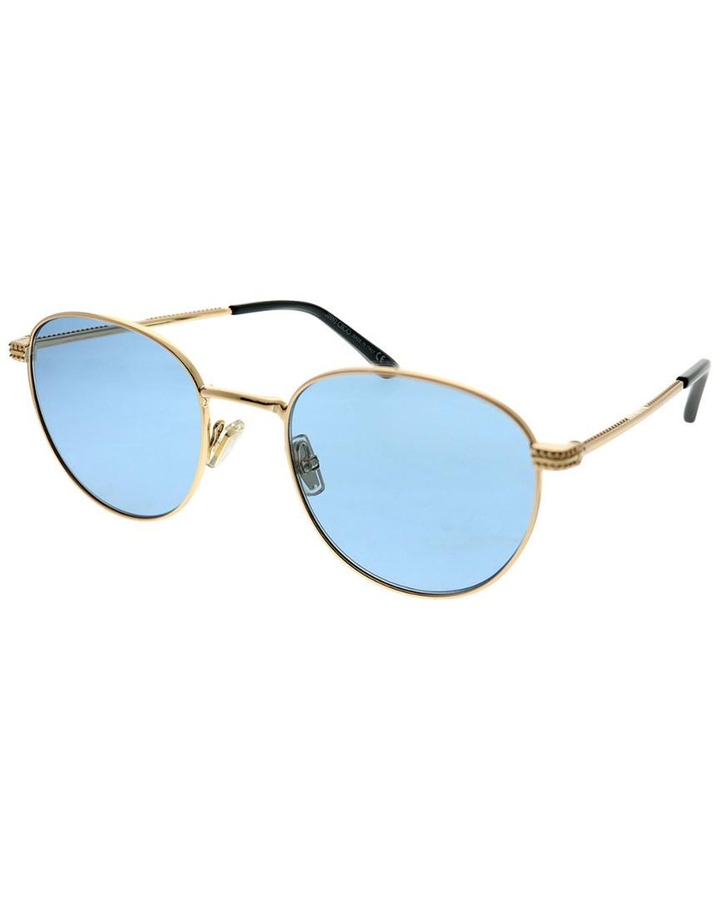 Jimmy Choo Blue Oval 53Mm Sunglasses
