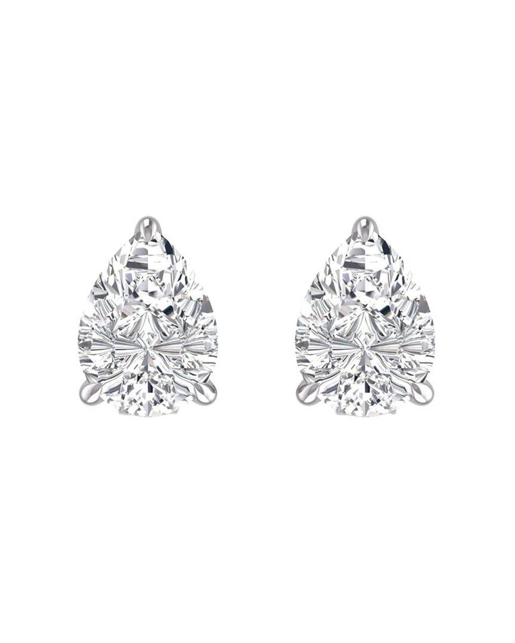Lab Grown Diamonds Metallic 14k 0.50 Ct. Tw. Lab Grown Diamond Earrings