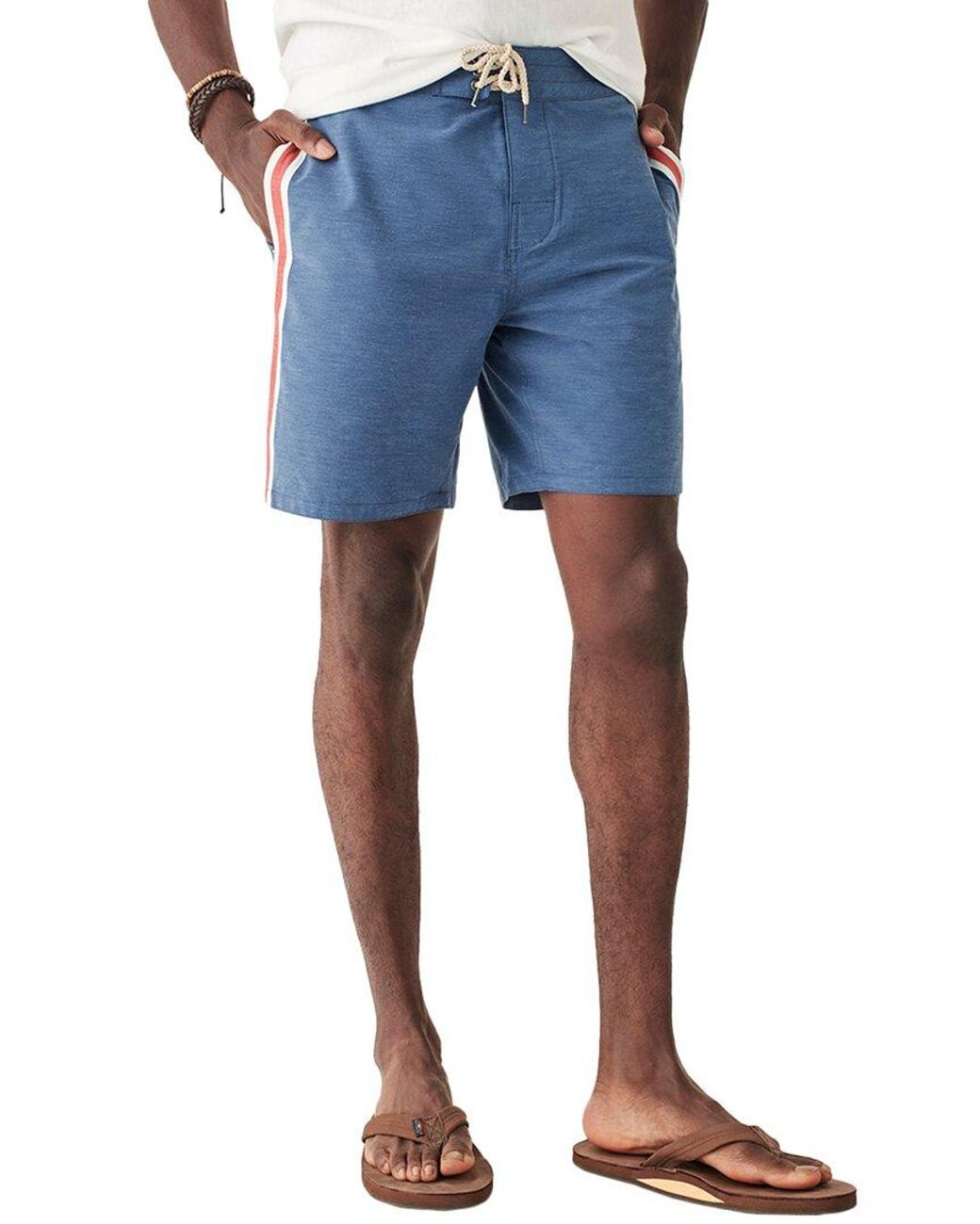 Faherty Retro Surf Stripe Boardshort in Blue for Men Lyst UK