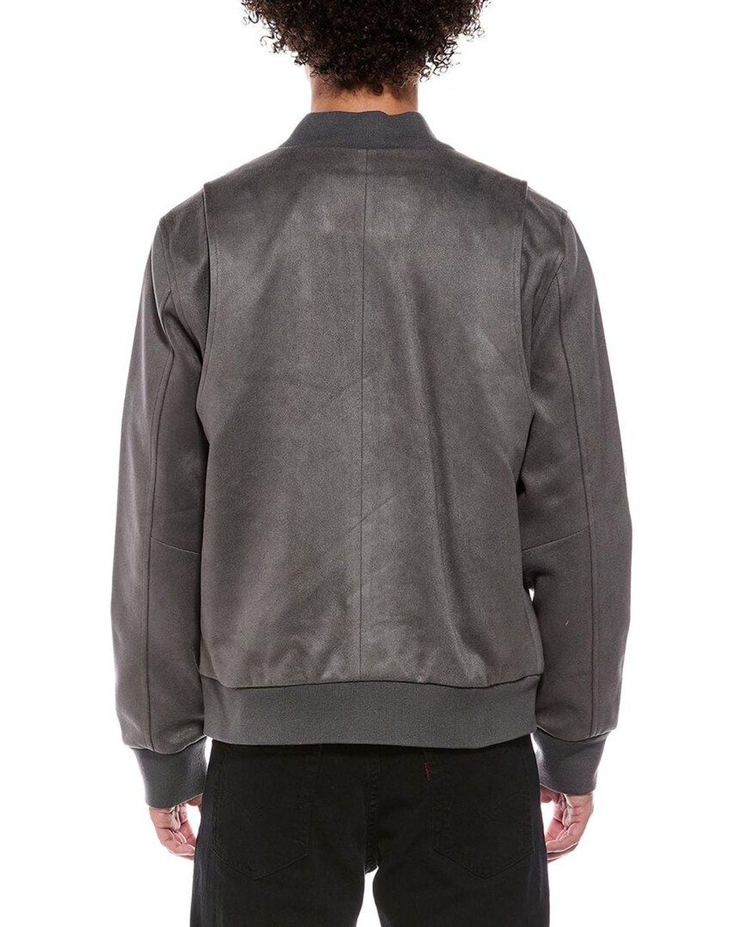 7 For All Mankind Gray Bomber Jacket for men