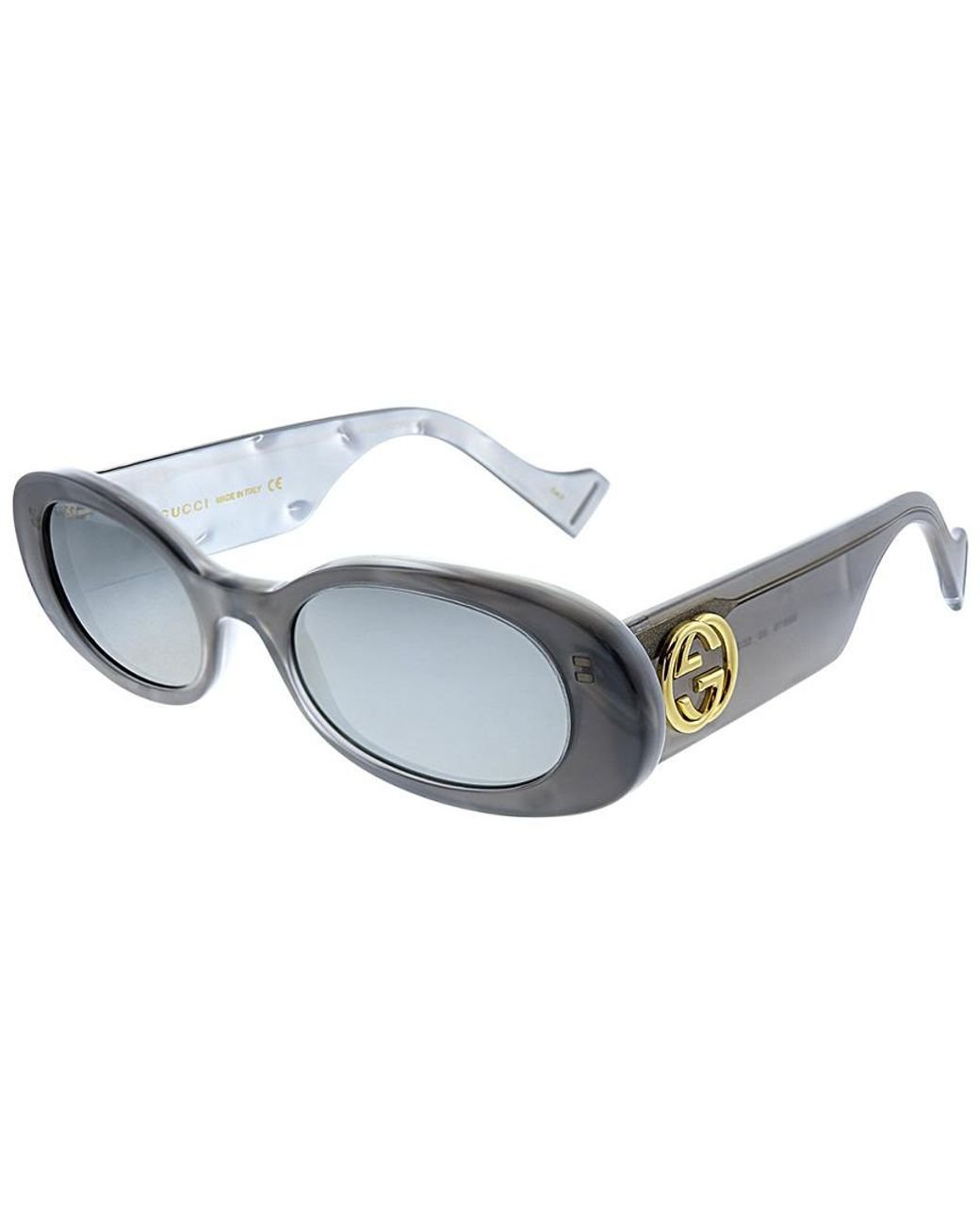 Gucci GG0517S 002 Women's Sunglasses Grey Size 52 - Free Rx Lenses in ...