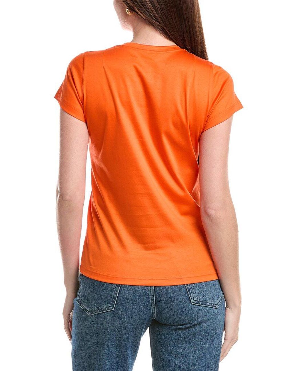 Akris Orange Knit Top