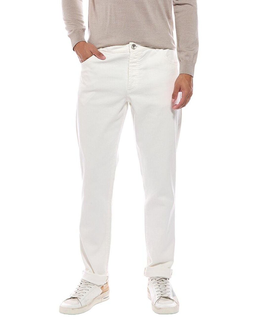 Brunello Cucinelli White Skinny Fit Jean for men