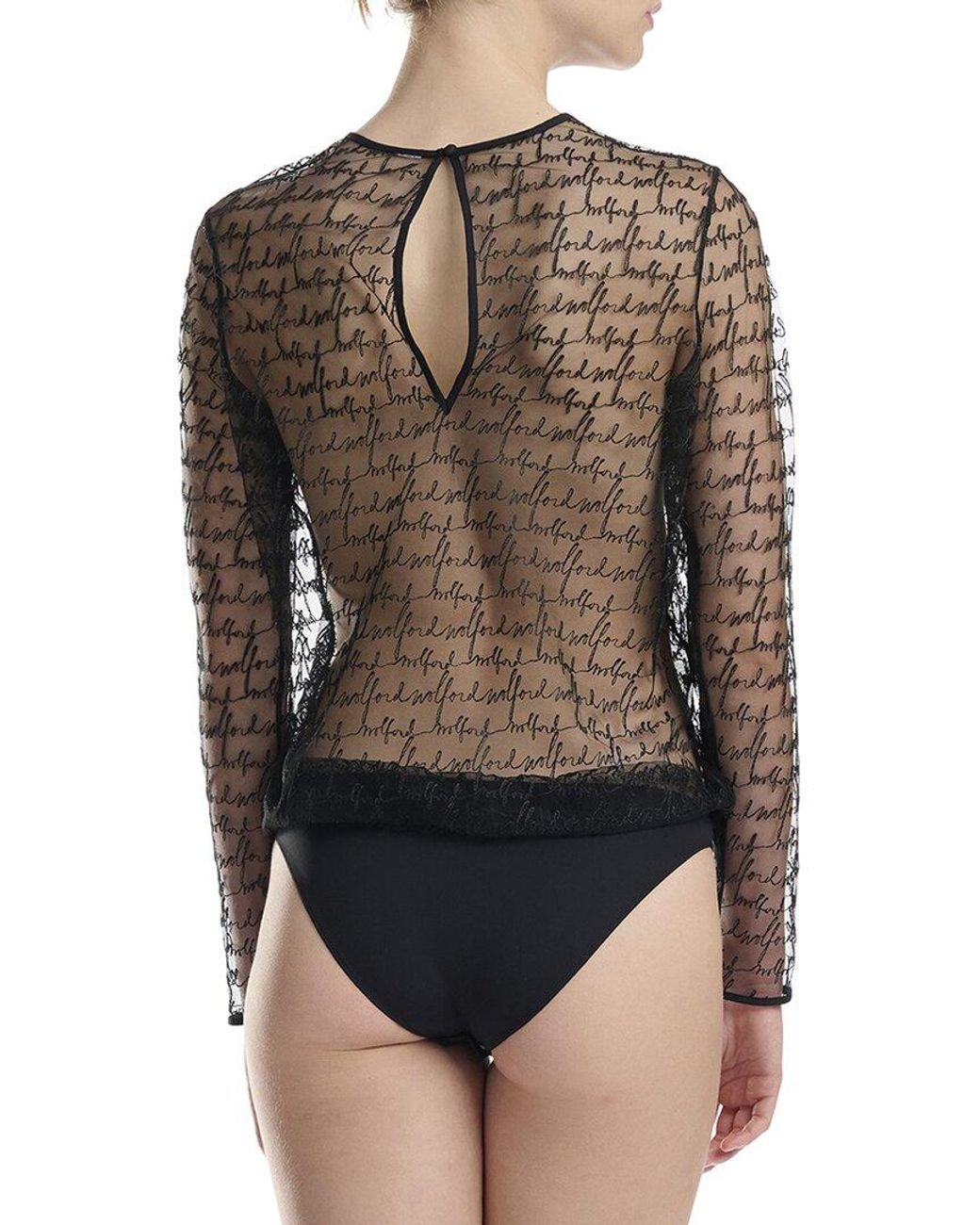 Wolford Brown Blouse Bodysuit