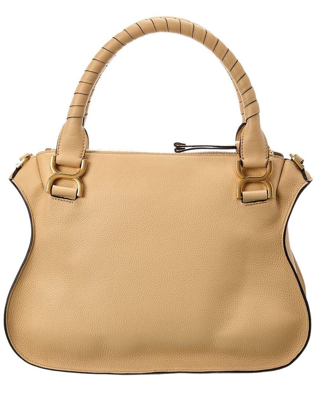Chloé Natural Chloe Marcie Medium Leather Satchel